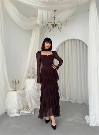 Juvy Şal Detaylı Elbise