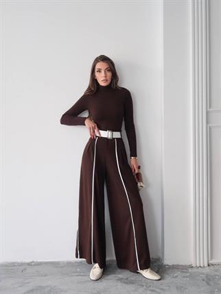 Kemerli Sweatshirt Pantolon Takım