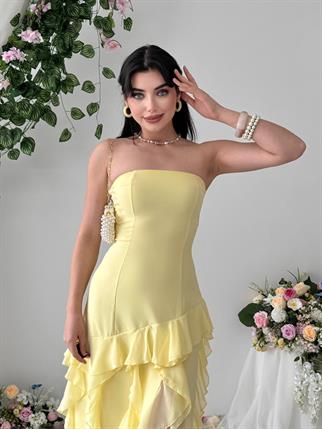 Madel Straplez Elbise