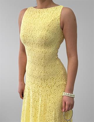 Swer Uzun Dantel Elbise