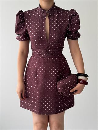 Yues Cut Out Detaylı Mini Elbise