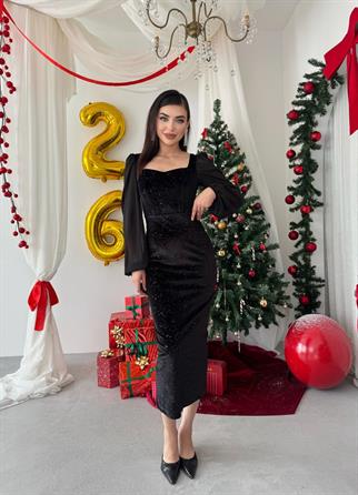 Meda Balon Kol Elbise