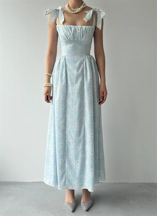 Kalın Askılı Çiçekli Daniel Elbise