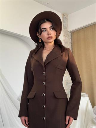 Marya Düğmeli  Ceket Elbise