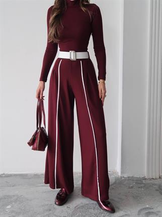 Kemerli Sweatshirt Pantolon Takım