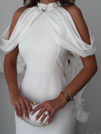 Ello Düğme Detaylı Tasarım Elbise