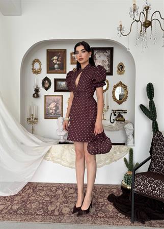 Yues Cut Out Detaylı Mini Elbise