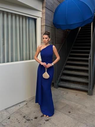 Adel Tek Omuz Uzun Şık Elbise