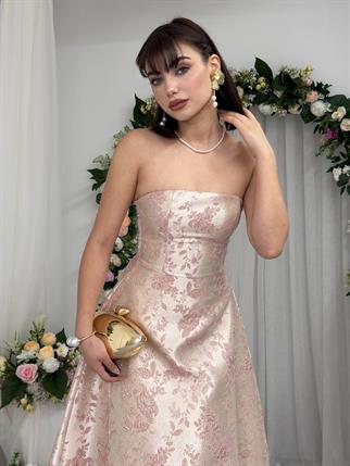 hase straplez elbise