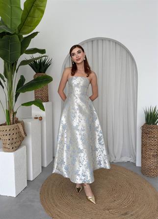 hase straplez elbise