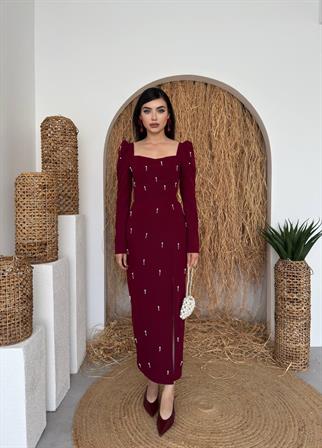 Boe İnci Detaylı Elbise