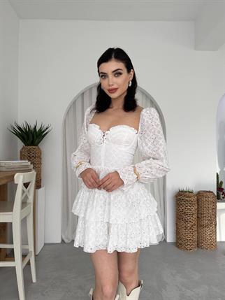 Ajda Fisto Tasarım Mini Elbise