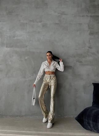 Amilya Gold Pantolon - Sarı