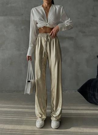 Amilya Gold Pantolon - Sarı