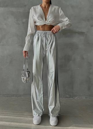 Amilya Silver Pantolon - Gümüş