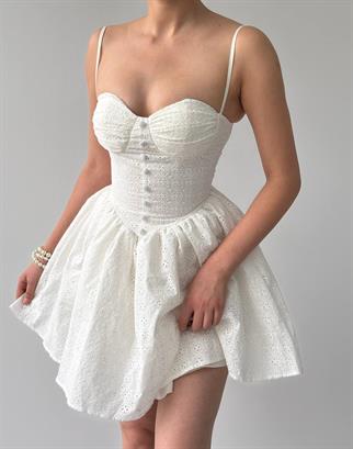 Askılo Fisto Gloplu Mini Carina Elbise