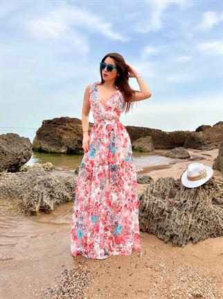 Astarlı Dantel Elbise 