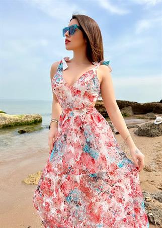 Astarlı Dantel Elbise 