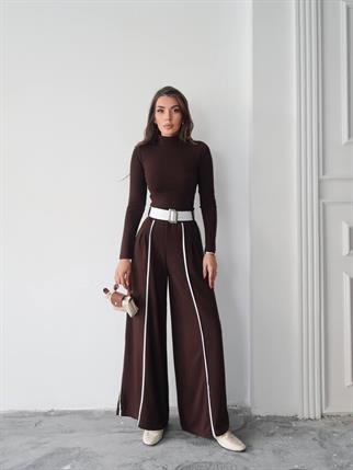 Kemerli Sweatshirt Pantolon Takım