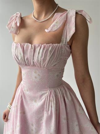 Kalın Askılı Çiçekli Daniel Elbise