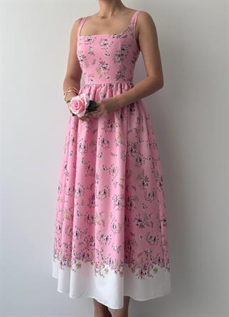 Yoa Cep Çiçek Detaylı Elbise