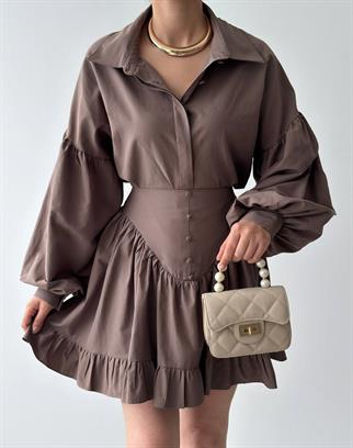 Baxte Düğme Detaylı İkili Takım