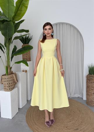 Bea Midi Atlas Uzun Elbise