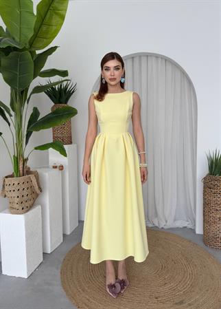 Bea Midi Atlas Uzun Elbise