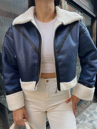 Biye Detaylı Crop Kaban