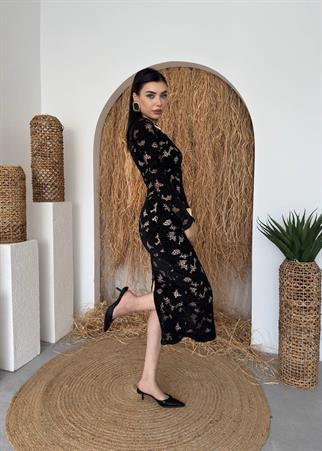 Hıon Güpür Detay Elbise