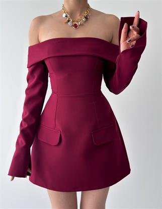 Devru Straplez Cep Detay Mini Elbise