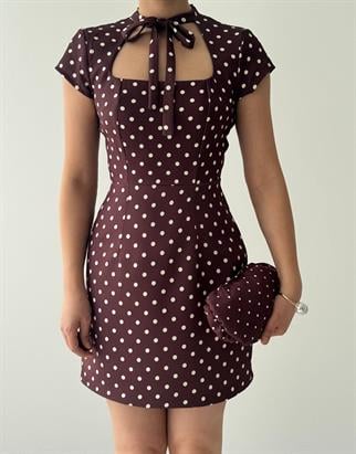 Marden Cut- Out Detaylı Elbise