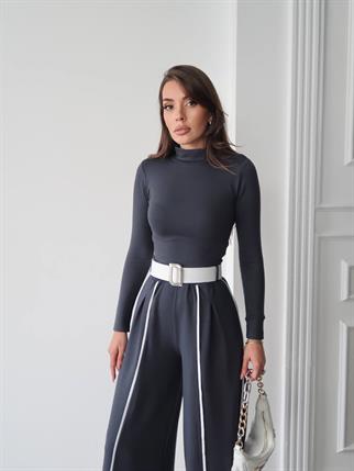 Kemerli Sweatshirt Pantolon Takım