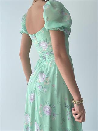 Candy Şifon Midi Elbise