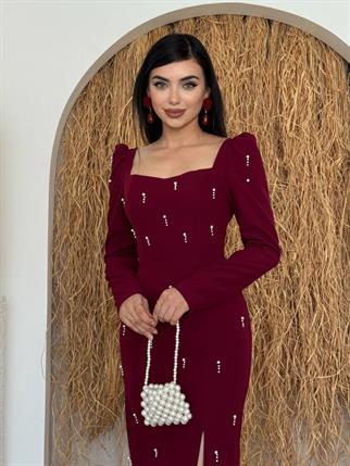 Boe İnci Detaylı Elbise