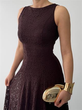 Swer Uzun Dantel Elbise