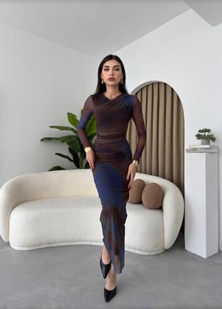 Chanel Streç Tül Astarlı Elbise