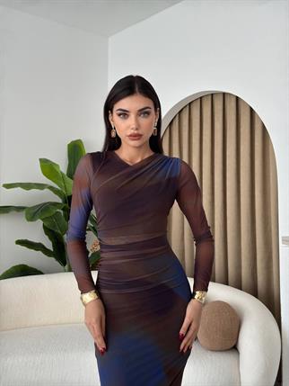 Chanel Streç Tül Astarlı Elbise