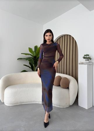 Chanel Streç Tül Astarlı Elbise