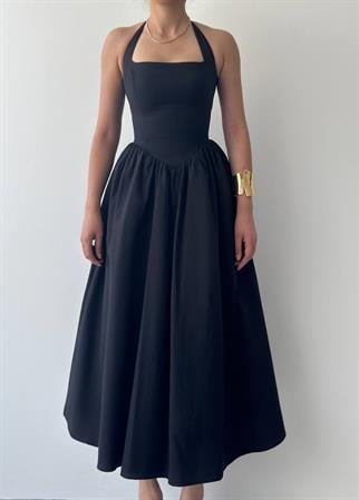 Fedro Poplin Midi Elbise