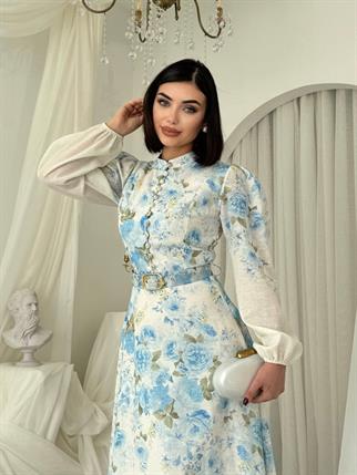 Baret Kemer Detaylı Elbise