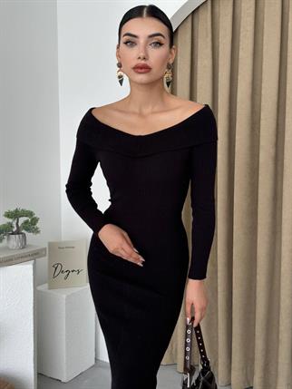 Dina Madonna yaka Triko Elbise