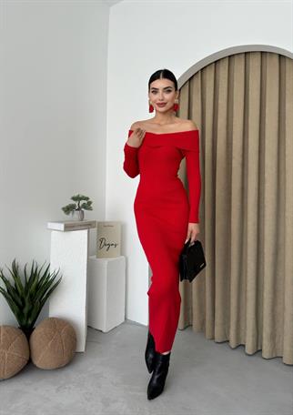 Dina Madonna yaka Triko Elbise