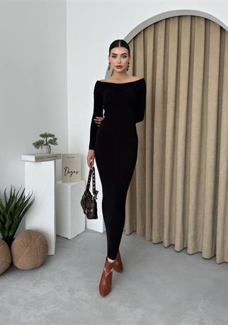 Dina Madonna yaka Triko Elbise