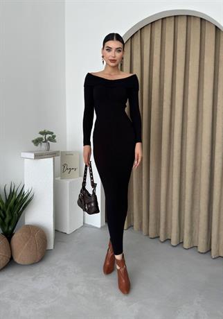 Dina Madonna yaka Triko Elbise