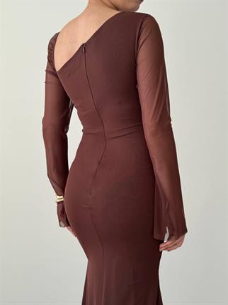 Vesso Broş Detaylı Elbise