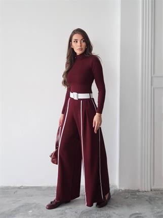 Kemerli Sweatshirt Pantolon Takım
