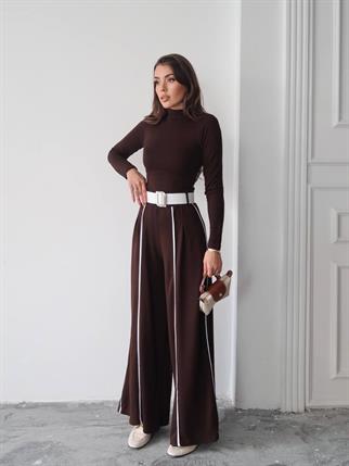 Kemerli Sweatshirt Pantolon Takım
