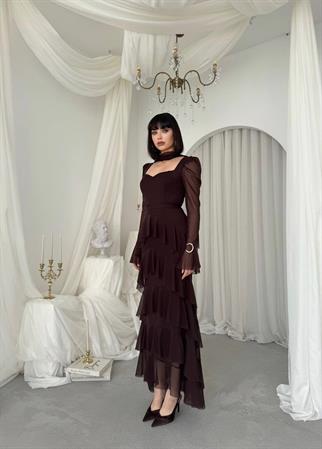 Juvy Şal Detaylı Elbise