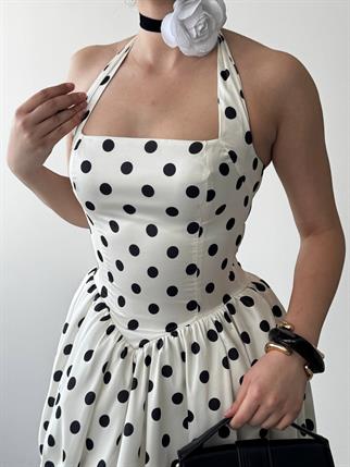  Jales Saten Mini Elbise